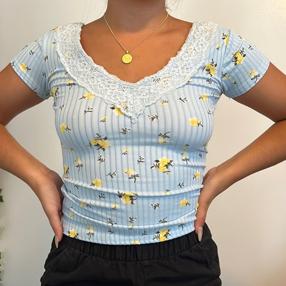 cute blue tee